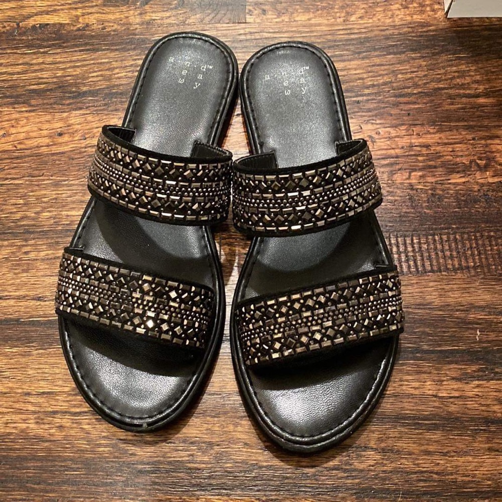 a new day beaded sandals